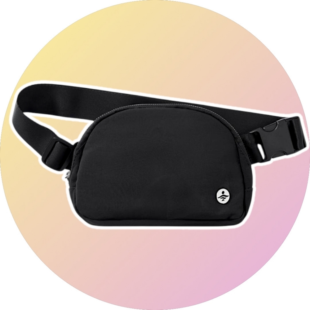 Halara Logo Casual Waist Bag - Black